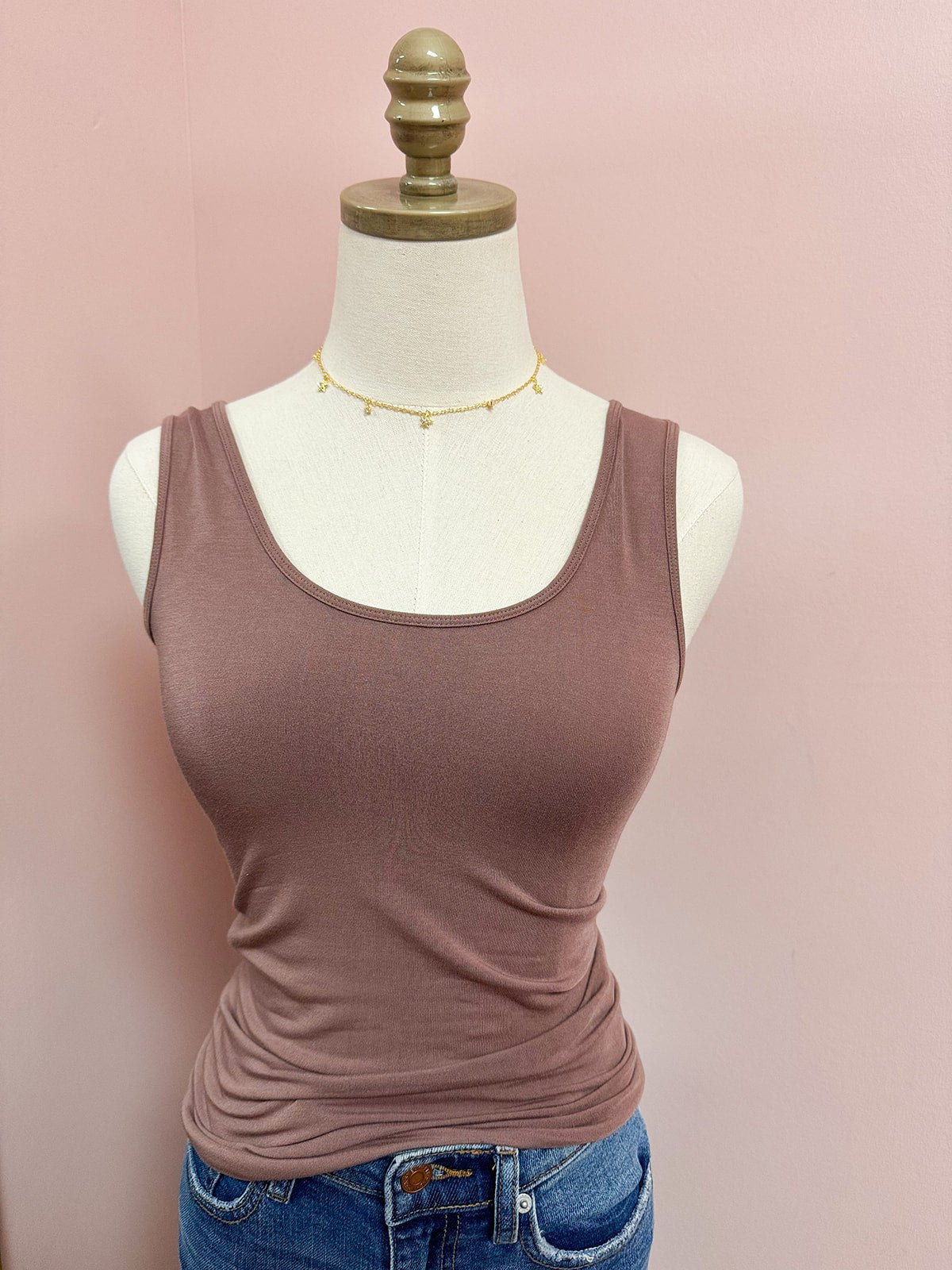 Hidden Gem Reversible Tank in Mauve - The Pink Pineapple 850