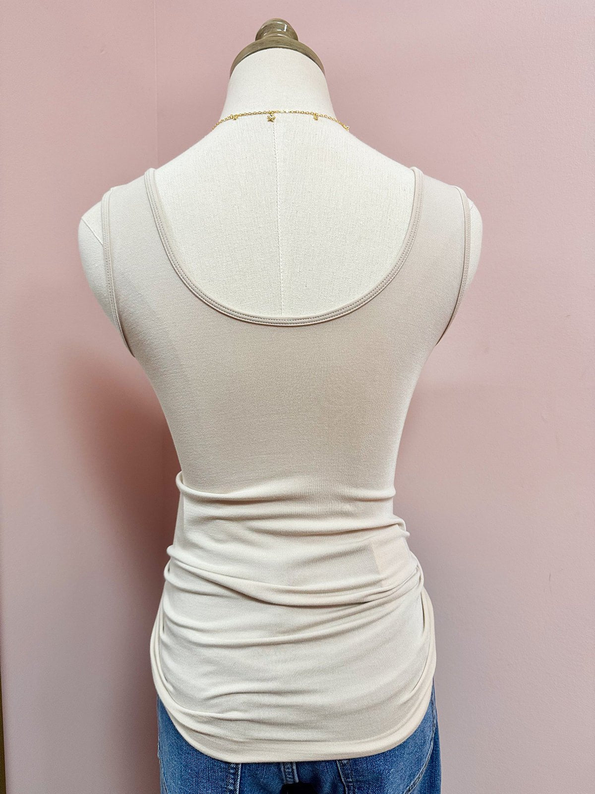 Hidden Gem Reversible Tank in Sand Shell - The Pink Pineapple 850