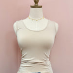 Hidden Gem Reversible Tank in Sand Shell - The Pink Pineapple 850