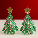 Holiday Cheer Christmas Tree Dangle Earrings - The Pink Pineapple 850