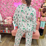 Holiday House Pajama Set - The Pink Pineapple 850