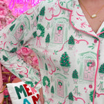 Holiday House Pajama Set - The Pink Pineapple 850