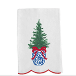 Holiday Potted Tree Tea Towel - The Pink Pineapple 850