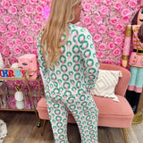Holiday Wreaths Pajama Set - The Pink Pineapple 850