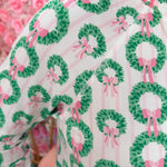 Holiday Wreaths Pajama Set - The Pink Pineapple 850