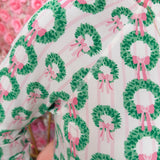 Holiday Wreaths Pajama Set - The Pink Pineapple 850
