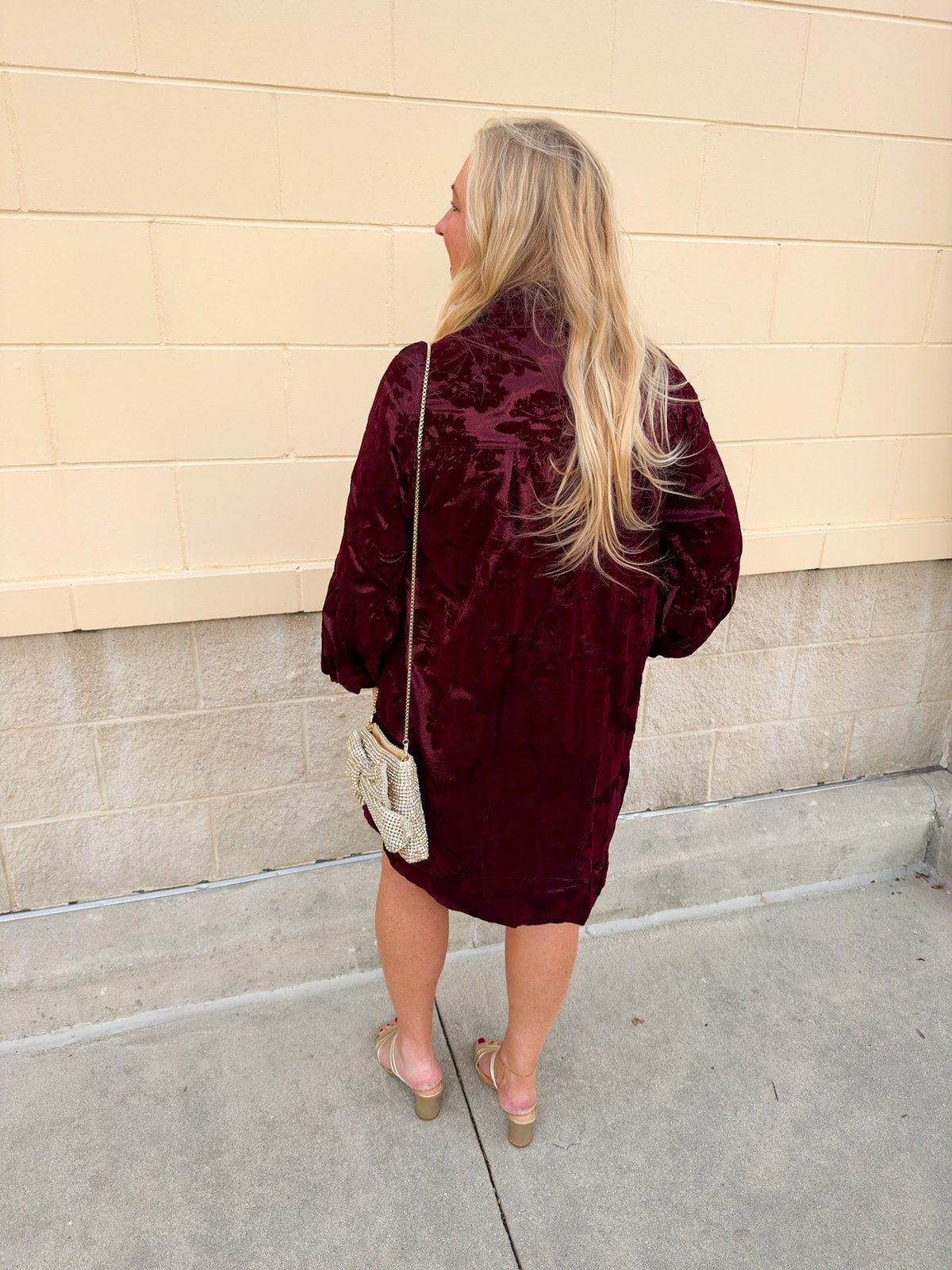 Holly & Hearth Velvet Mini Dress - The Pink Pineapple 850