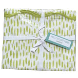 [Holly Stuart Home] Lime Brushstroke Scalloped Mahjong Tablecloth - The Pink Pineapple 850