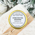 Home For The Holidays Tin Candle - The Pink Pineapple 850