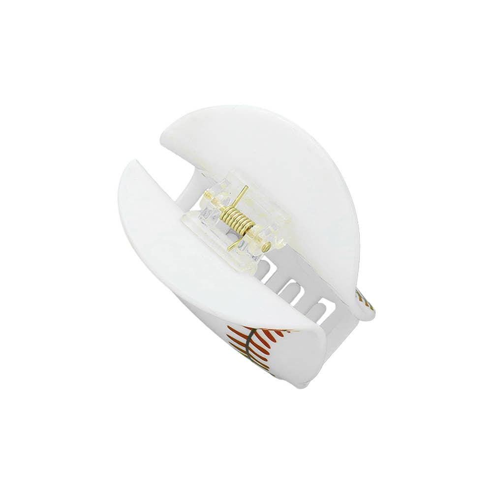 Home Run Baseball Hair Claw Clip - The Pink Pineapple 850