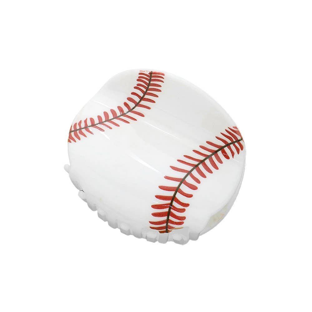 Home Run Baseball Hair Claw Clip - The Pink Pineapple 850