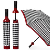 Houndstooth Bottle Umbrella - The Pink Pineapple 850