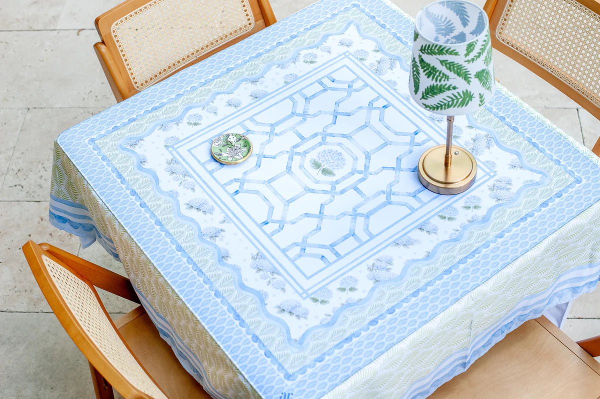 House of Hydrangea Mahjong Mat - The Pink Pineapple 850