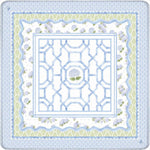 House of Hydrangea Mahjong Mat - The Pink Pineapple 850