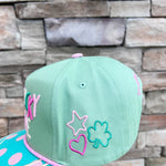 “How Lucky Are We” Green Polka Dot Trucker Hat - The Pink Pineapple 850