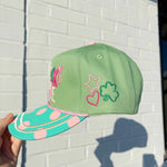 “How Lucky Are We” Green Polka Dot Trucker Hat - The Pink Pineapple 850