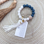 [Humble House] Bracelet Silicone Beaded Tassel Keychains - The Pink Pineapple 850