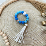 [Humble House] Bracelet Silicone Beaded Tassel Keychains - The Pink Pineapple 850