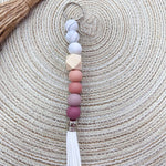 [Humble House] Silicone Beaded Tassel Keychains - The Pink Pineapple 850