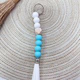 [Humble House] Silicone Beaded Tassel Keychains - The Pink Pineapple 850