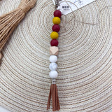 [Humble House] Silicone Beaded Tassel Keychains - The Pink Pineapple 850