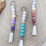 [Humble House] Silicone Beaded Tassel Keychains - The Pink Pineapple 850