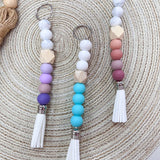 [Humble House] Silicone Beaded Tassel Keychains - The Pink Pineapple 850