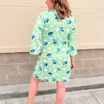 Hydrangea Breeze Mini Dress - The Pink Pineapple 850