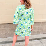 Hydrangea Breeze Mini Dress - The Pink Pineapple 850