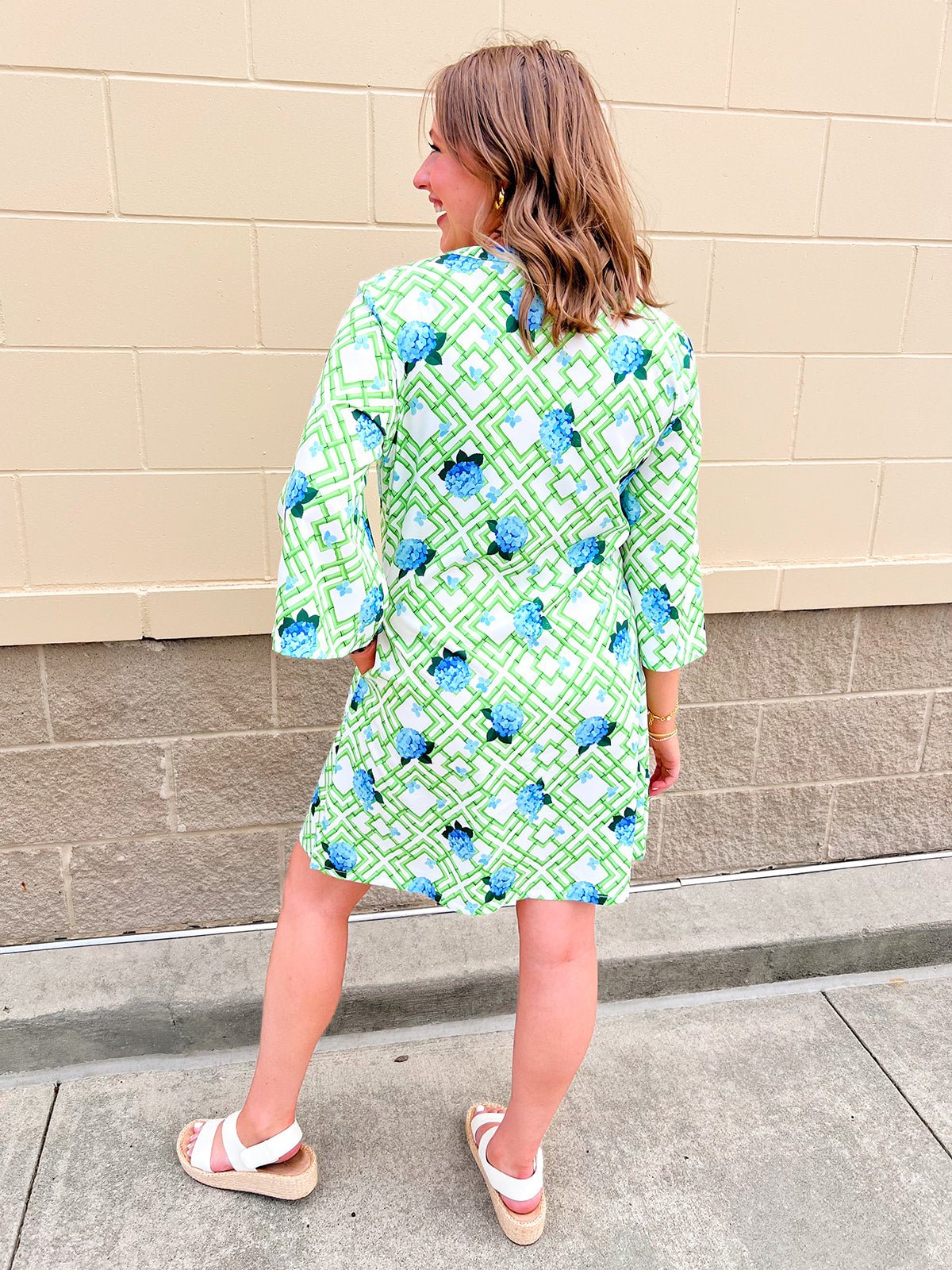 Hydrangea Breeze Mini Dress - The Pink Pineapple 850