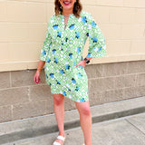 Hydrangea Breeze Mini Dress - The Pink Pineapple 850