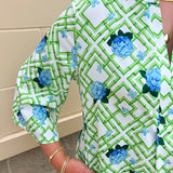 Hydrangea Breeze Mini Dress - The Pink Pineapple 850