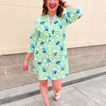 Hydrangea Breeze Mini Dress - The Pink Pineapple 850