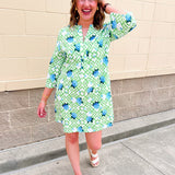 Hydrangea Breeze Mini Dress - The Pink Pineapple 850