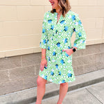 Hydrangea Breeze Mini Dress - The Pink Pineapple 850