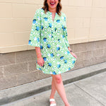 Hydrangea Breeze Mini Dress - The Pink Pineapple 850