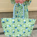Hydrangea Escape Floral Tote Bag - The Pink Pineapple 850