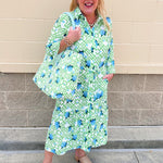 Hydrangea Escape Midi Dress - The Pink Pineapple 850