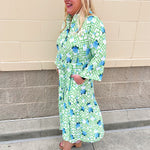Hydrangea Escape Midi Dress - The Pink Pineapple 850