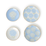Hydrangea Medium White Trinket Dice Catchall Dish - The Pink Pineapple 850