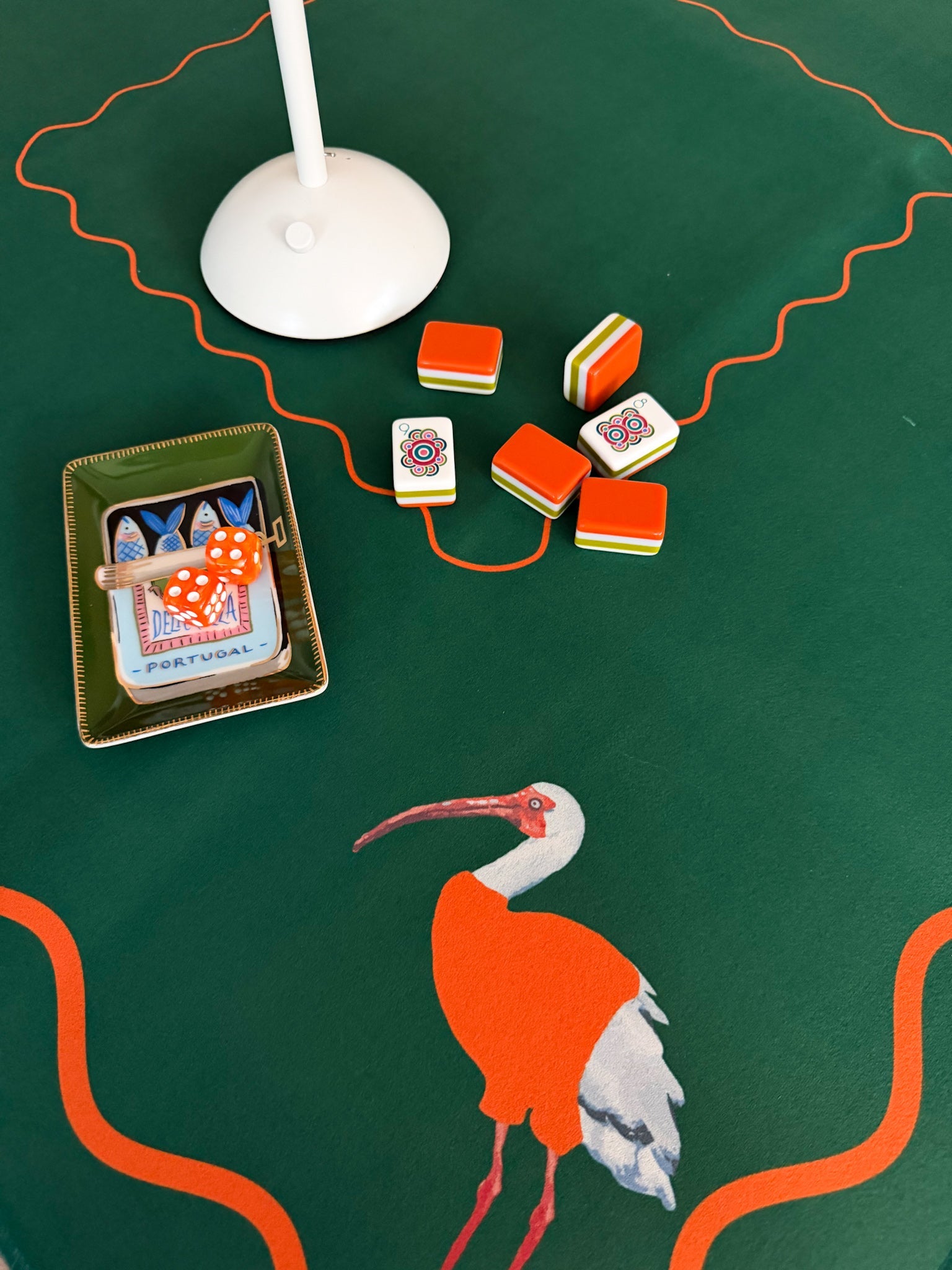 Ibis Royale Mahjong Mat - The Pink Pineapple 850