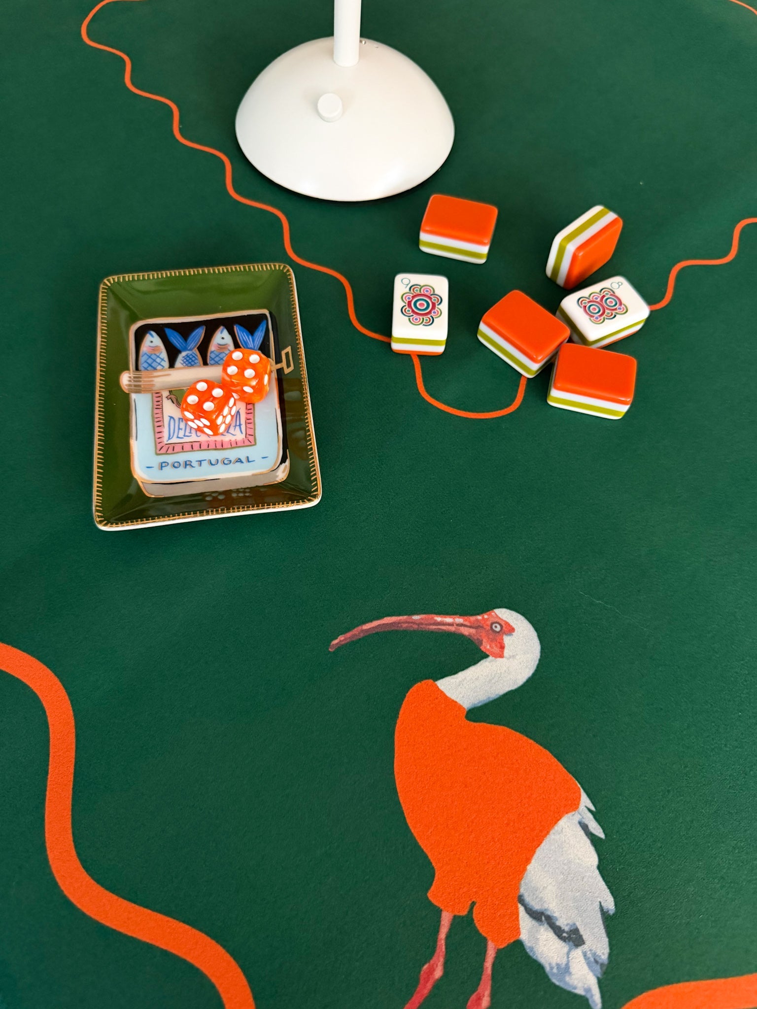 Ibis Royale Mahjong Mat - The Pink Pineapple 850