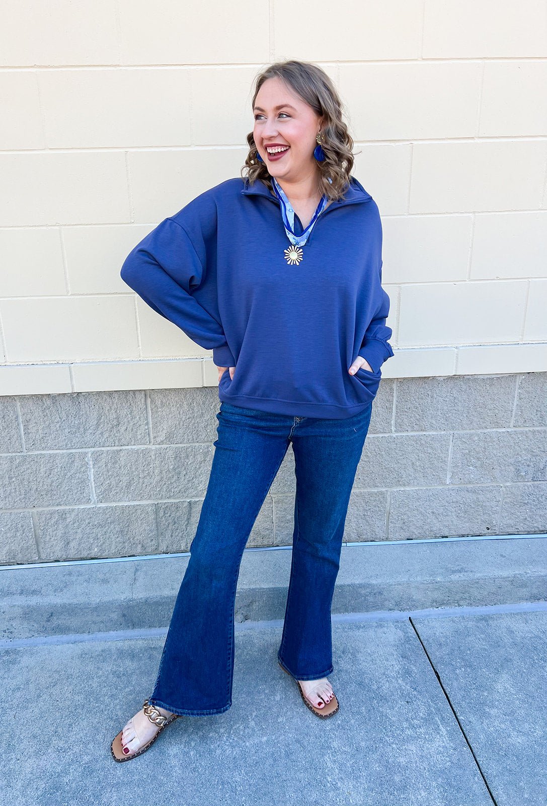 Indigo Ridge Half - Zip - The Pink Pineapple 850