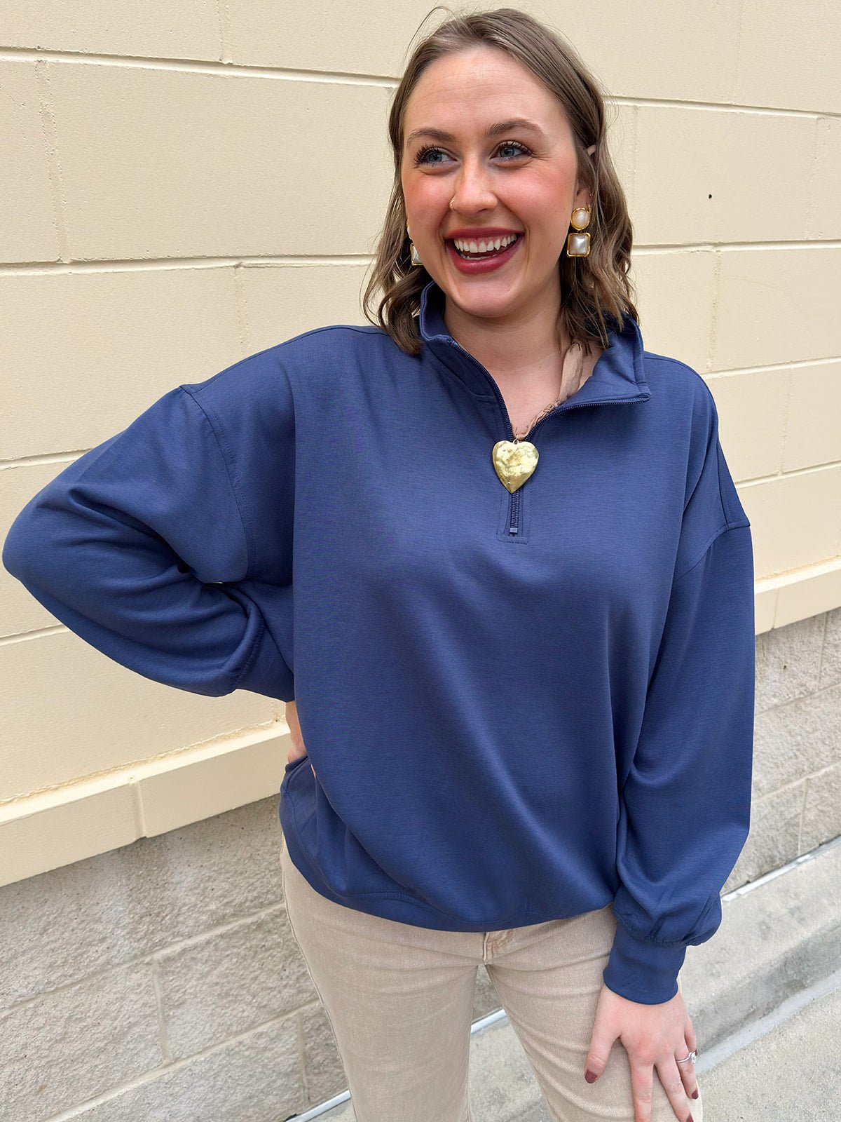 Indigo Ridge Half - Zip - The Pink Pineapple 850