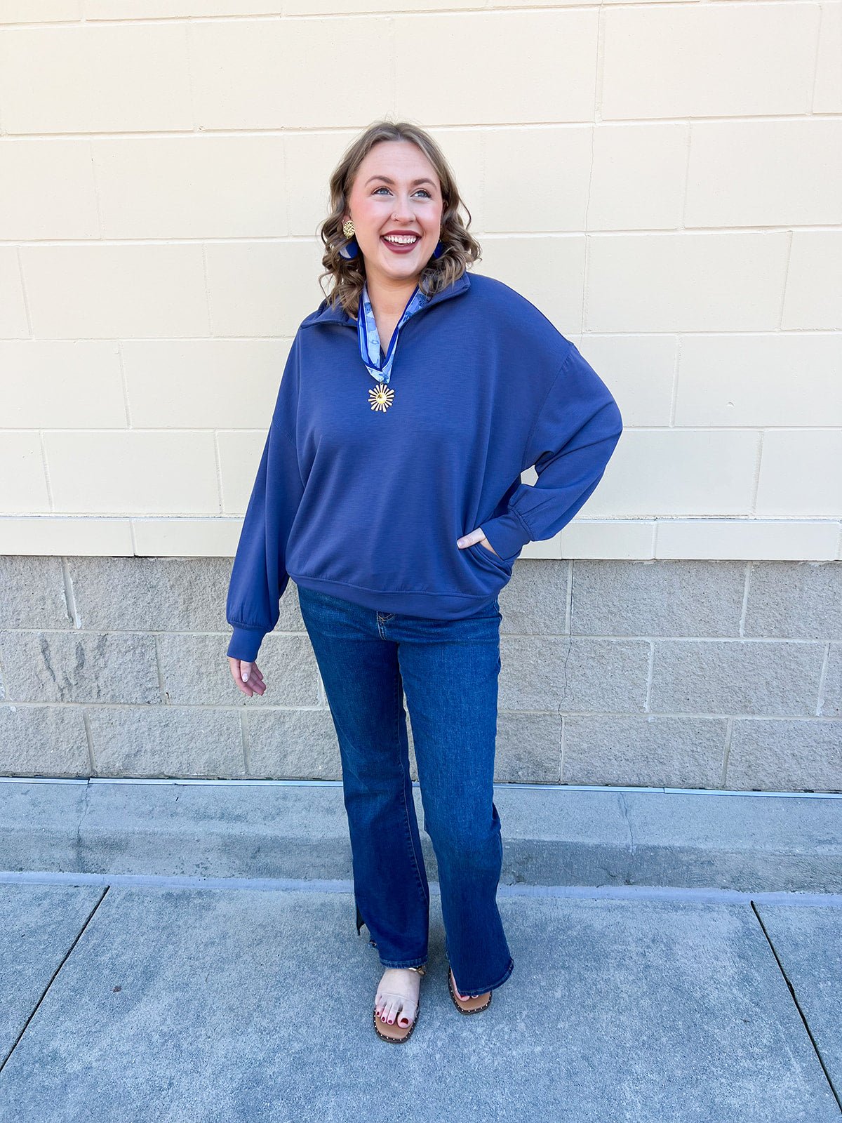 Indigo Ridge Half - Zip - The Pink Pineapple 850