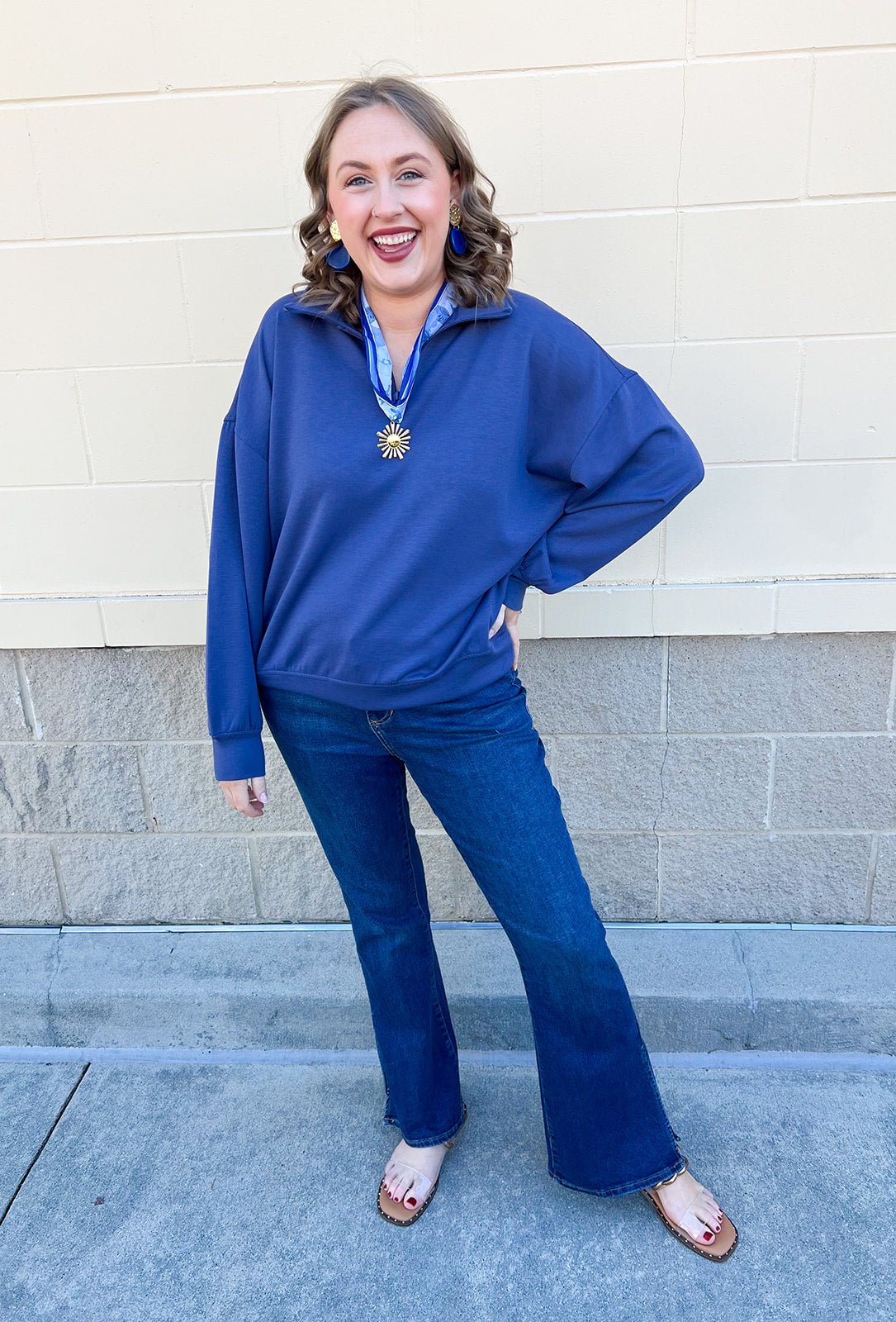 Indigo Ridge Half - Zip - The Pink Pineapple 850