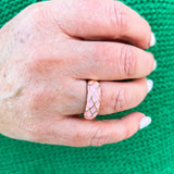 Irene Pink Checkered Ring - The Pink Pineapple 850