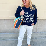 It’s a Good Day Boat Sweater - The Pink Pineapple 850