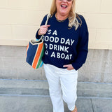It’s a Good Day Boat Sweater - The Pink Pineapple 850