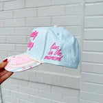 “It’s a Very Good Day” Light Blue Polka Dot Trucker Hat - The Pink Pineapple 850